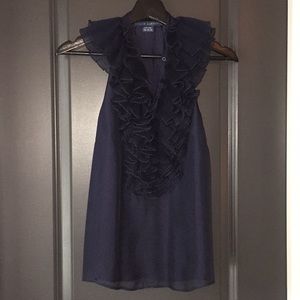 Ralph Lauren Blue Label navy sleeveless blouse